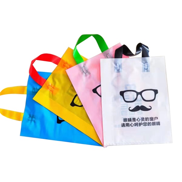 Plastic die-cut gift bags